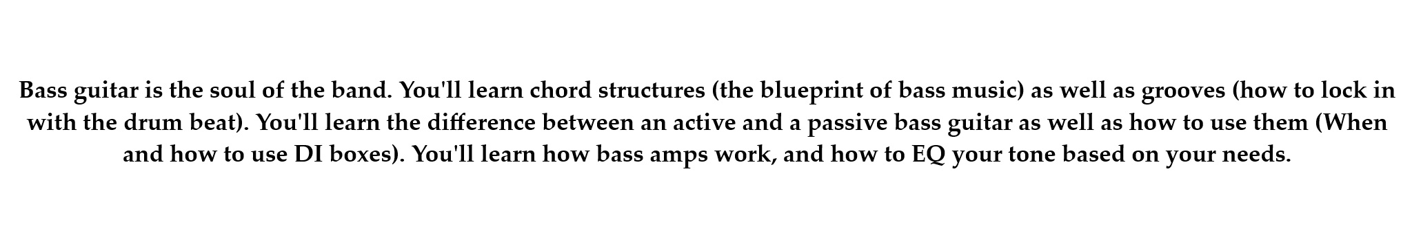 Bass Text